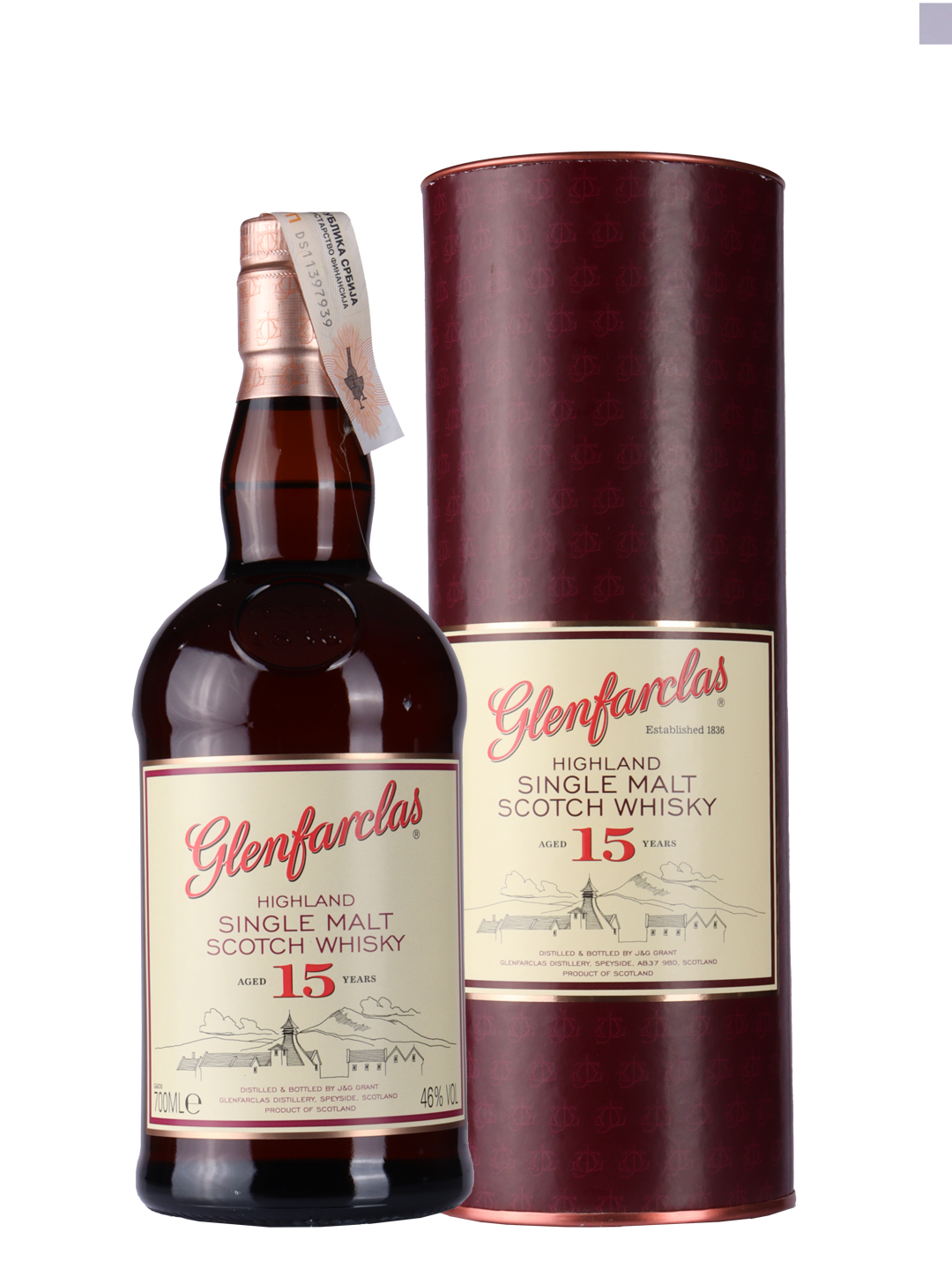 Whisky Glenfarclas 15 YO 0,7l