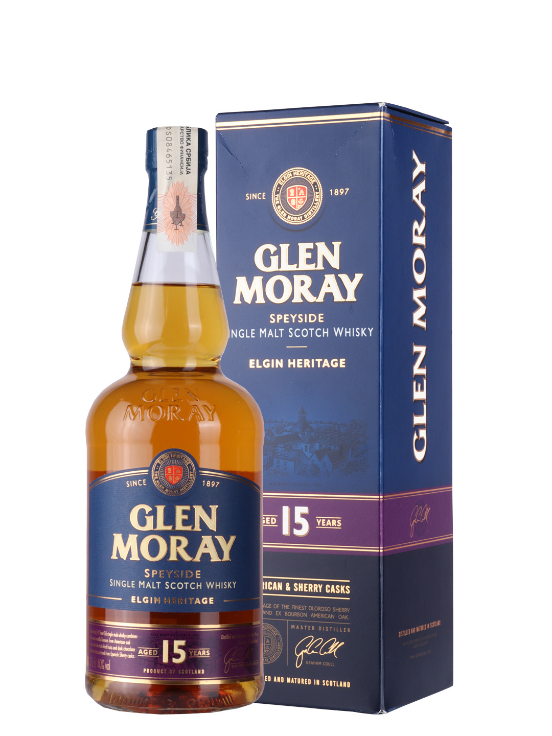 Whisky Glen Moray 15 YO 0,7l