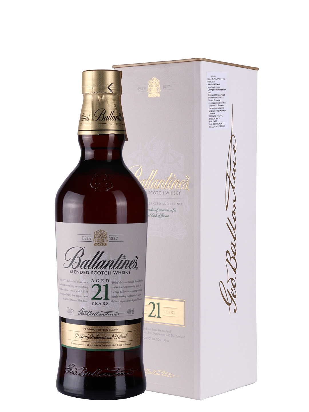 Whisky Ballantines 21 YO 0,7l