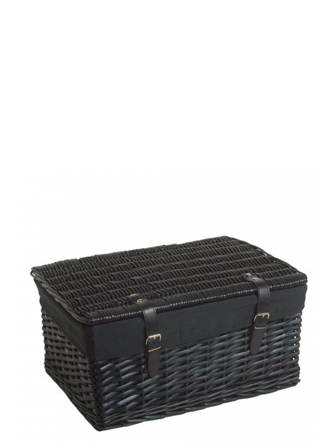 Kofer Dekorativni Pleteni Crni L-RG1601a