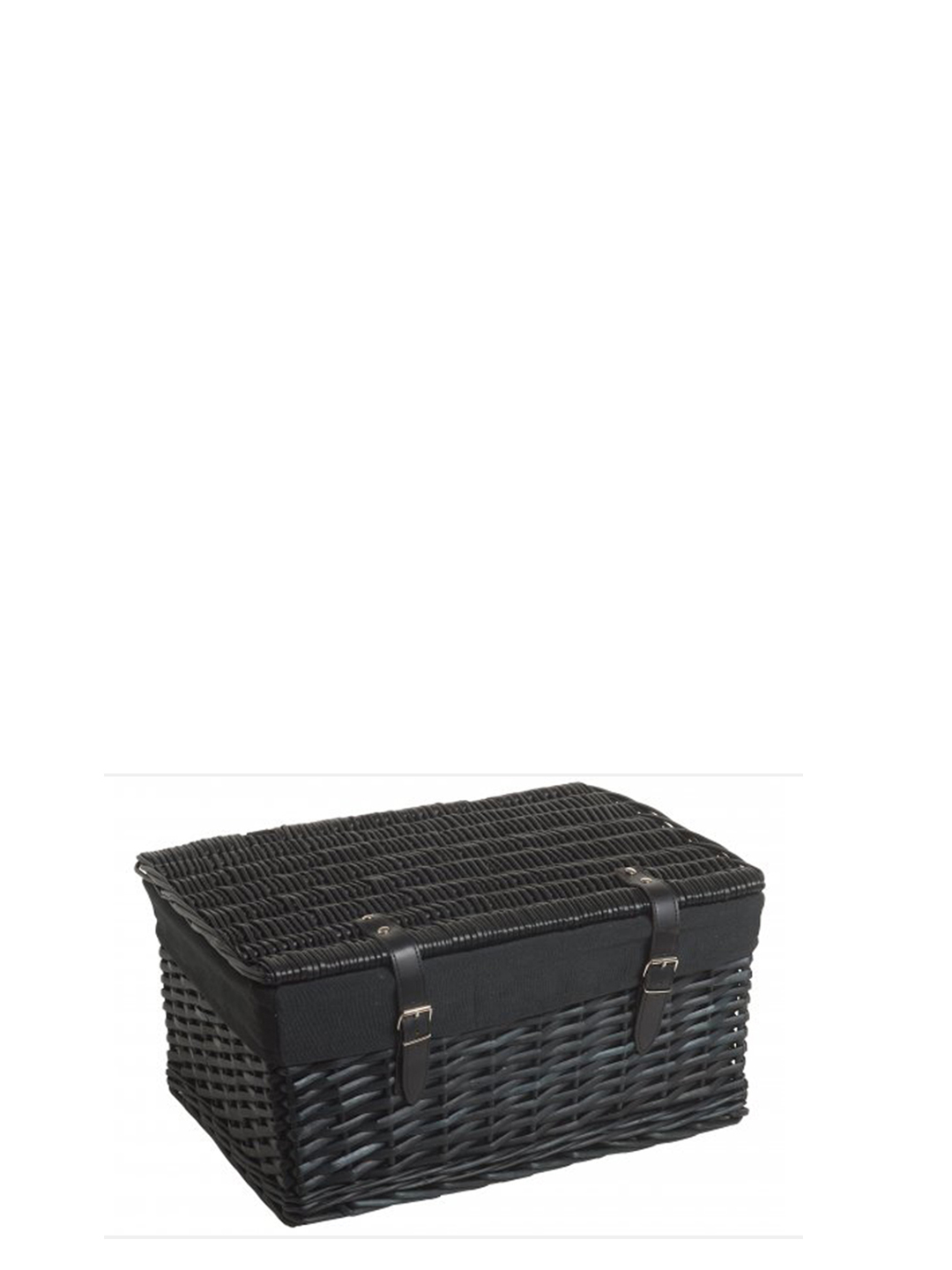 Kofer Dekorativni Pleteni Crni S-RG1601a