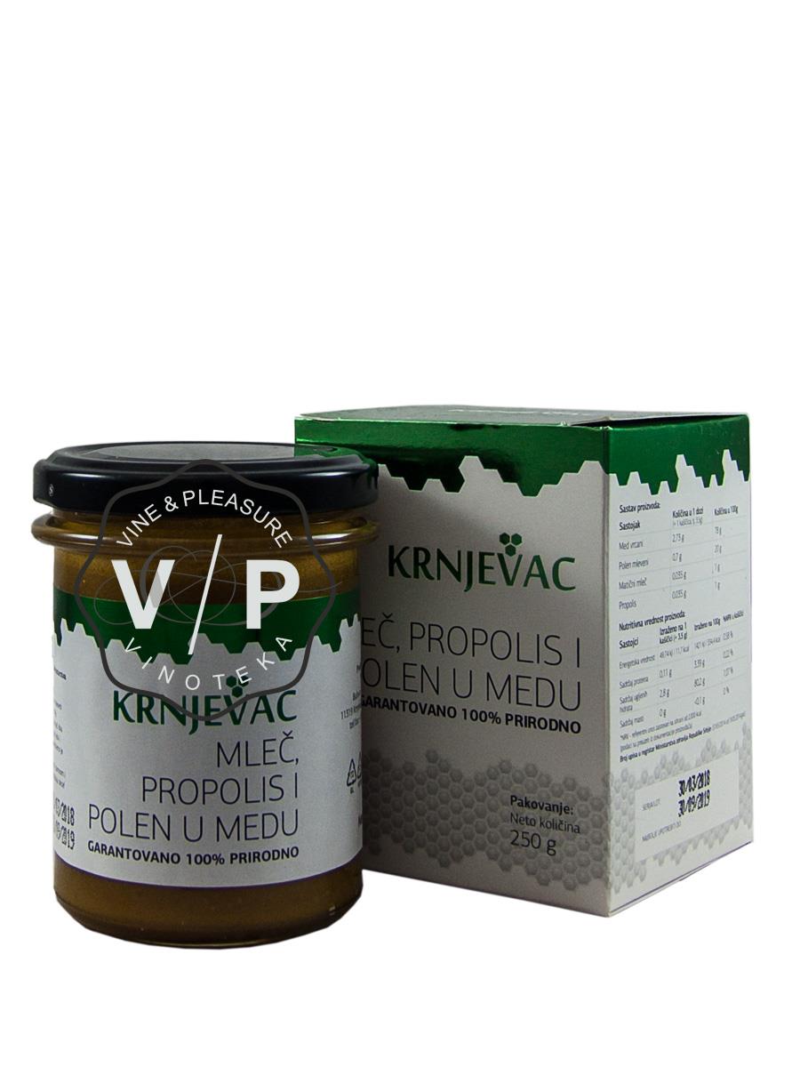 Med sa Propolisom i Polenom 250g