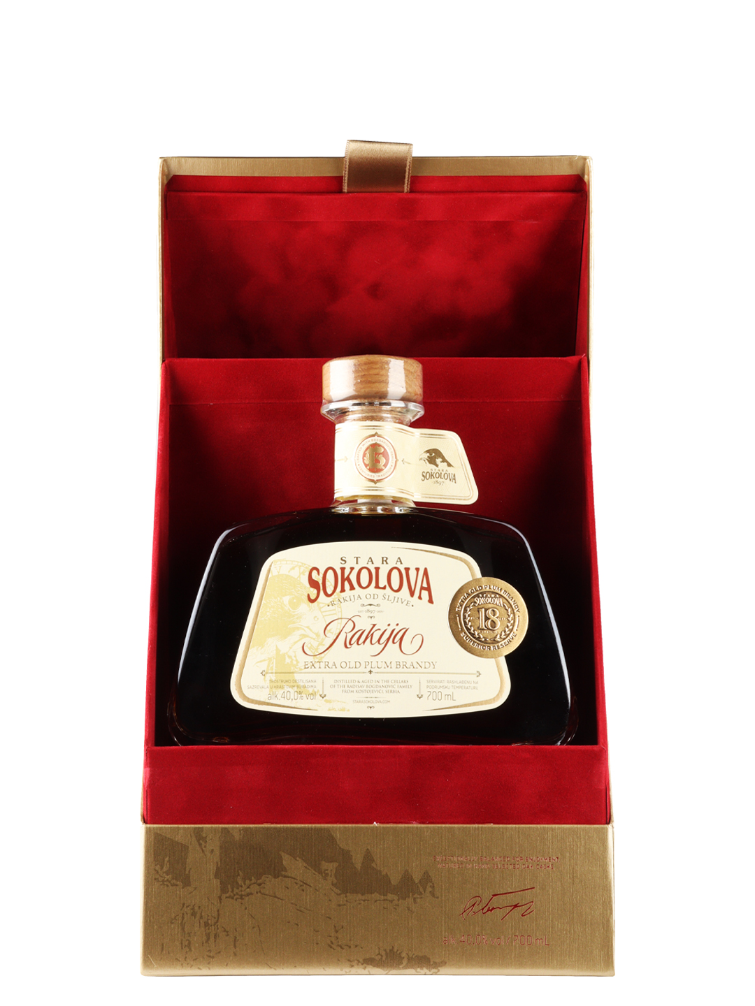 Stara Sokolova Rakija 18 Godina Lux 