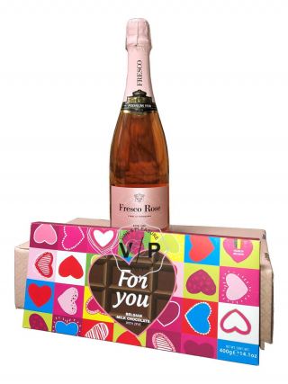 Poklon Set Fresco Rose -Čokolada 400 gr 