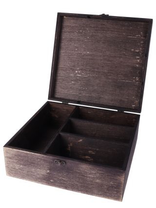 Drvena Kutija Crna Voskirana