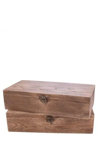 Drvena Kutija Za 2 Boce Braon 