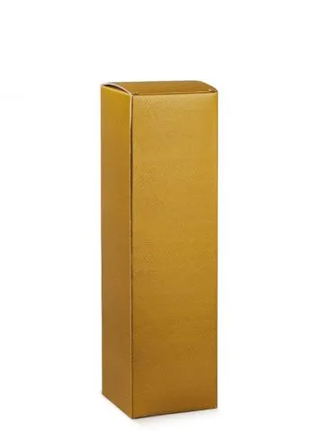 Kutija Kartonska Za 1 Bocu Zlatna Kroko 38431 