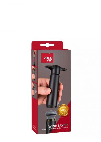 Vacuvin Devakumizator crni sa 2 čepa-09814606 