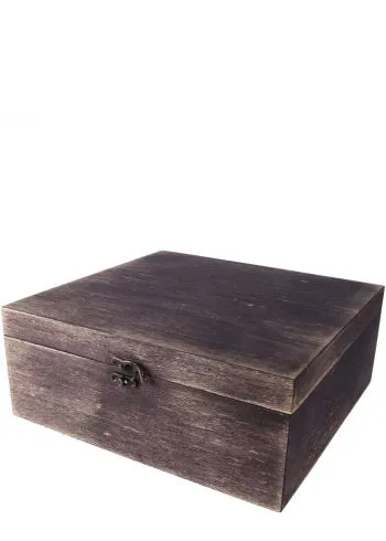 Drvena Kutija Crna Voskirana 
