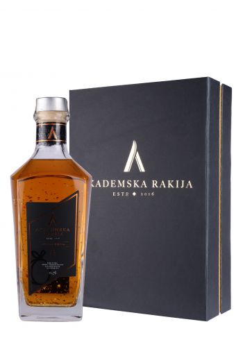 Akademska Rakija Zlatna Šljiva +2 Čaše Lux 
