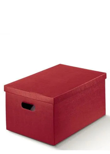 Kutija Kartonska Bordo sa Poklopcem Velika-4634 