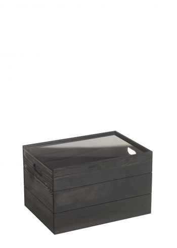 Drvena Gajbica Prozor Crna RG1912c 