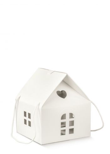 Kutija Kartonska Kućica Fibra Bela -118966S 