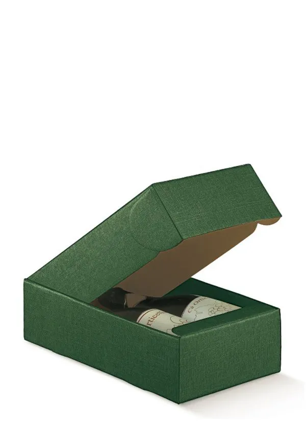 Kutija Kartonska Za 2 Boce Zelena-30509 