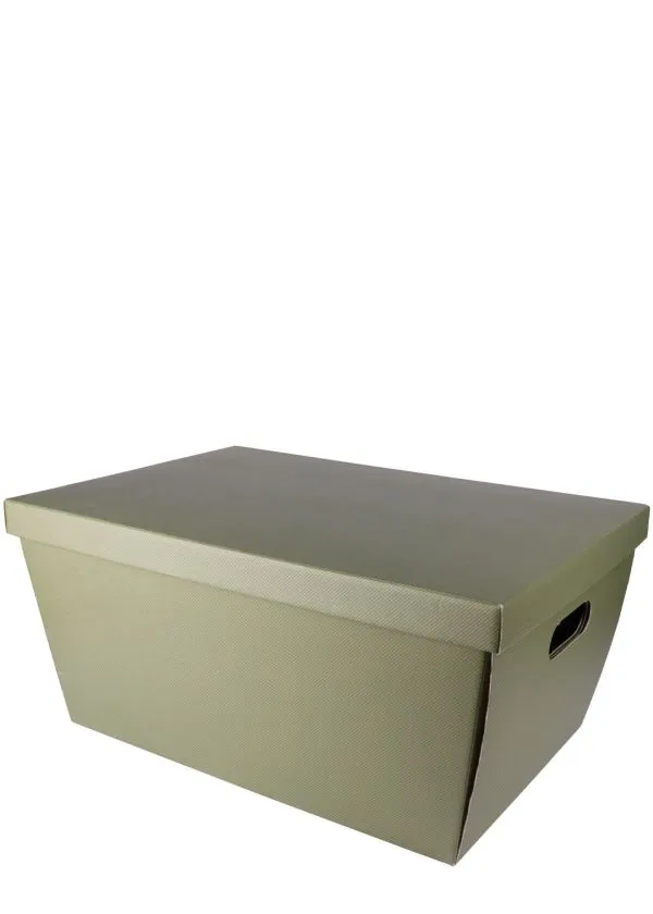 Kutija Kartonska Zelena Sa Poklopcem Veća-34503 