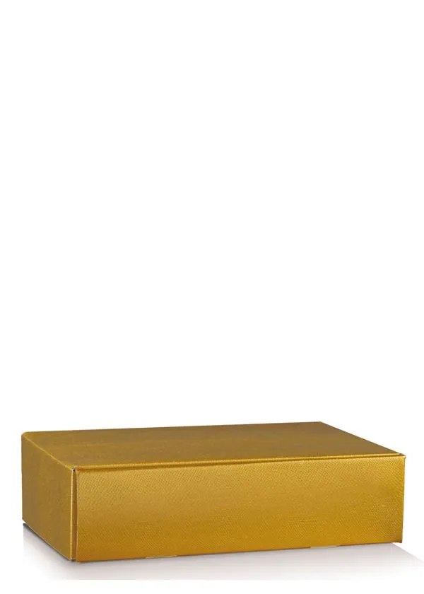 Kutija Kartonska za 2 boce Zlatna kroko-38396 
