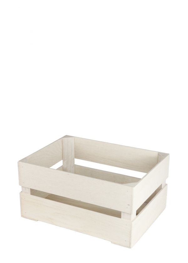 Drvena Gajbica Mini Bela 