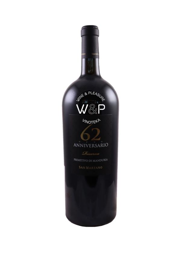 San Marzano 62 Primitivo Anniversario Riserva 1,5L 
