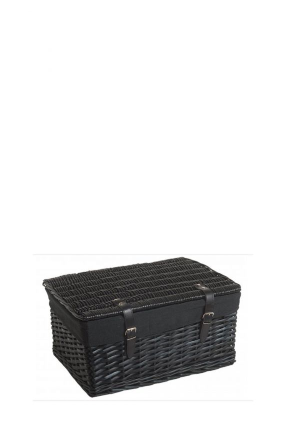 Kofer Dekorativni Pleteni Crni S-RG1601a 