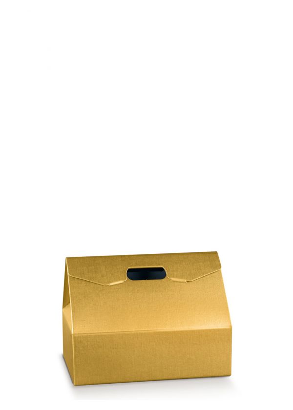 Kutija Kartonska Kućica Mini Zlatna -39310 