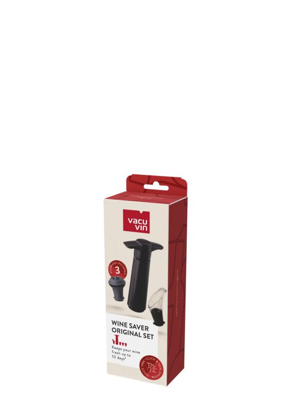Vacuvin Wine Saver Original Set Black 09846606 