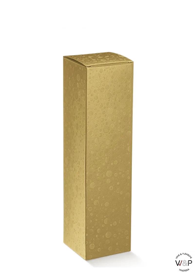 Kutija Kartonska Za 1 Bocu Zlatna 