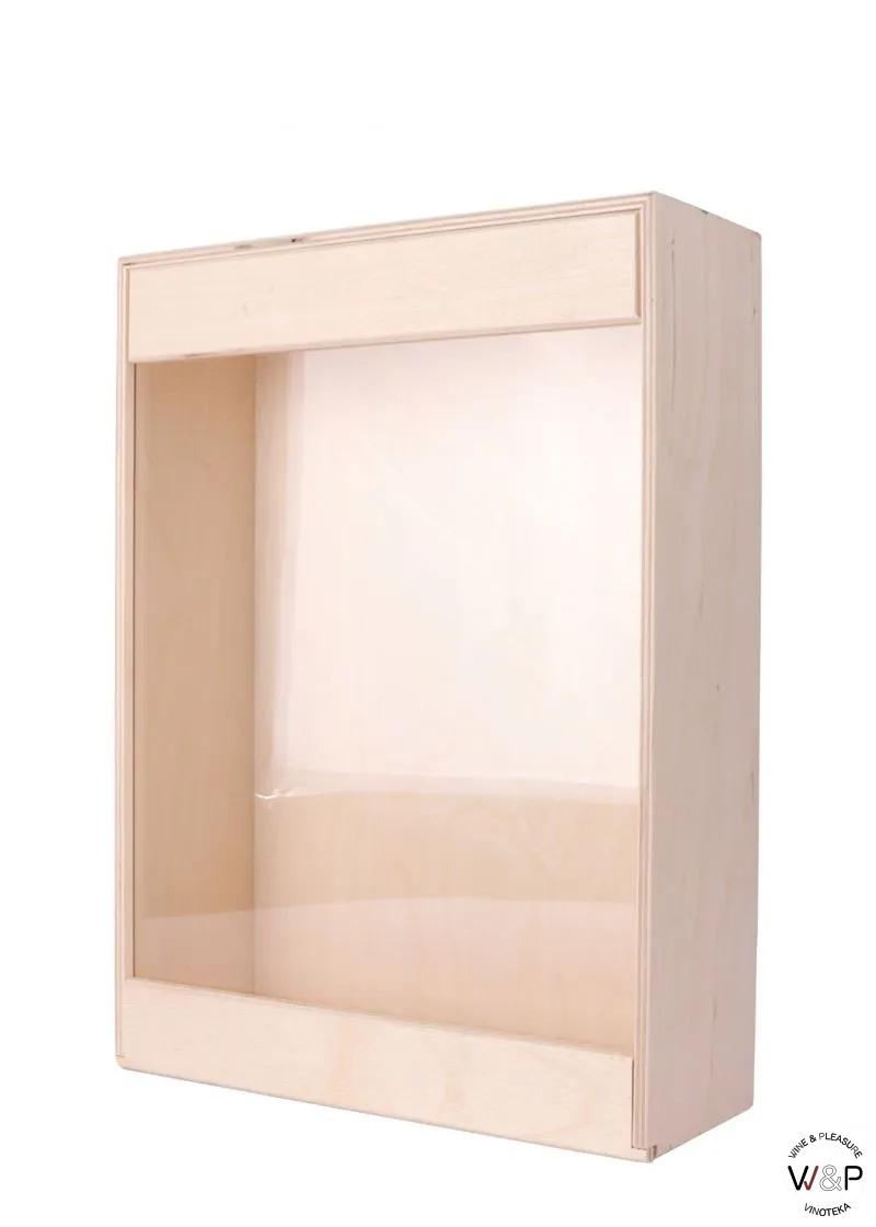 Drvena Kutija 3 Boce- Prozor 