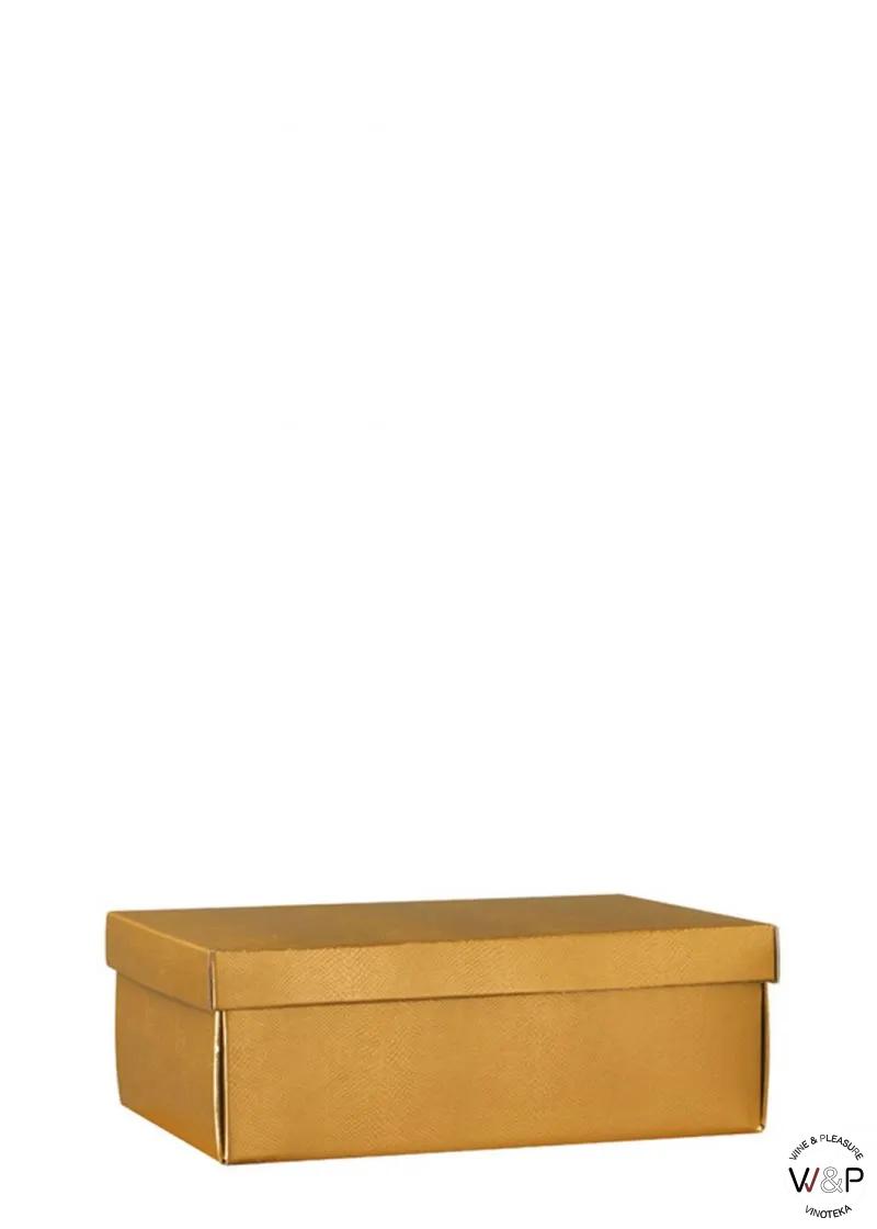 Kutija Kartonska Zlatna sa Poklopcem -38406 