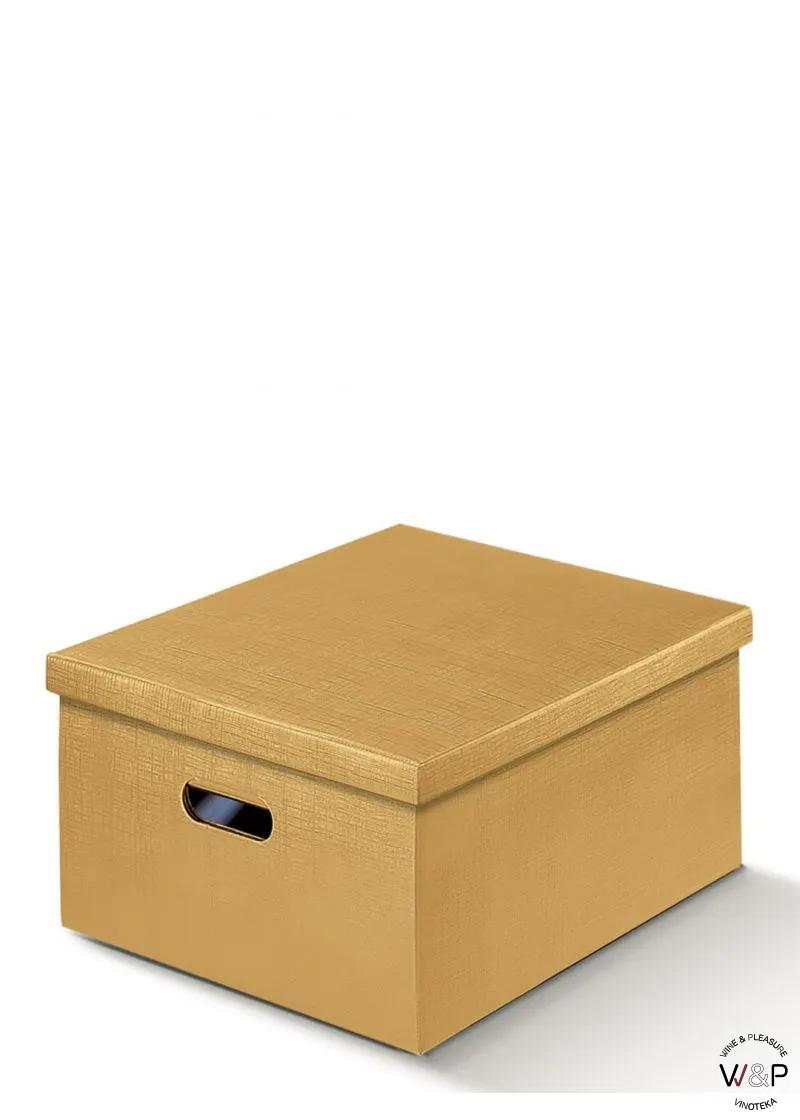 Kutija Kartonska Zlatna sa Poklopcem XL-1212 